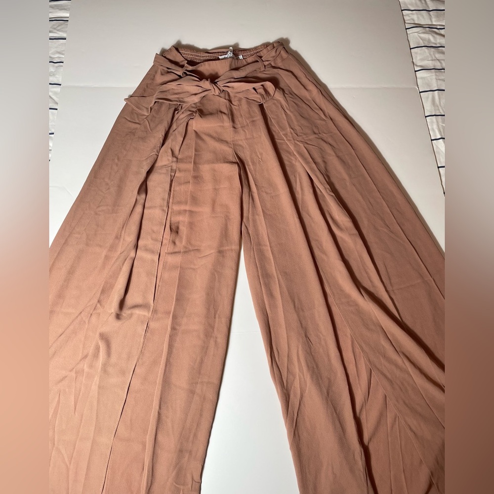 Petal & Pup Blush Open-Leg Pants